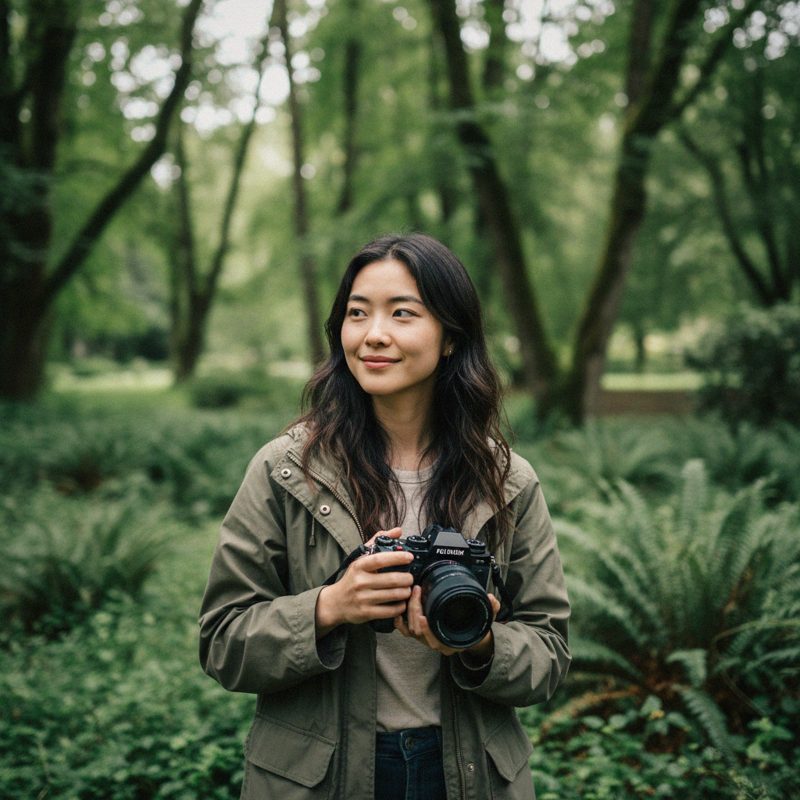 Maya outdoors in Portland