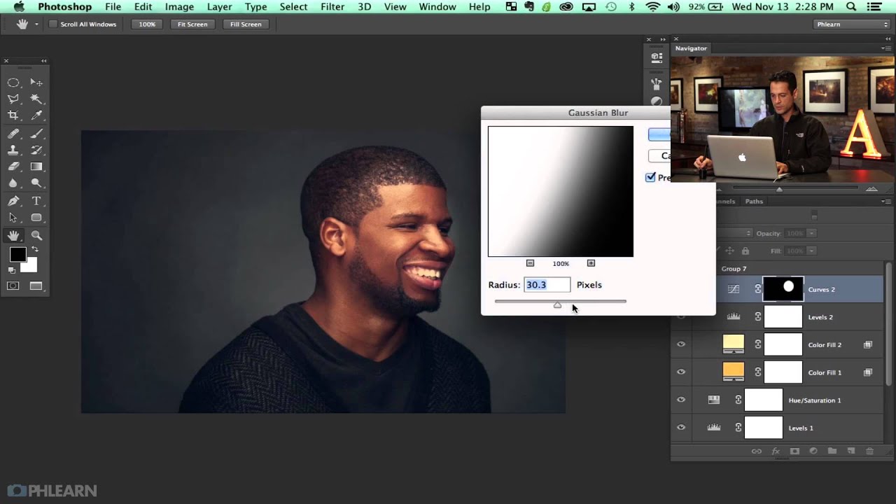 Beyond the Basic Vignette: How to Finish an Editorial Headshot with Color and Texture in Photoshop