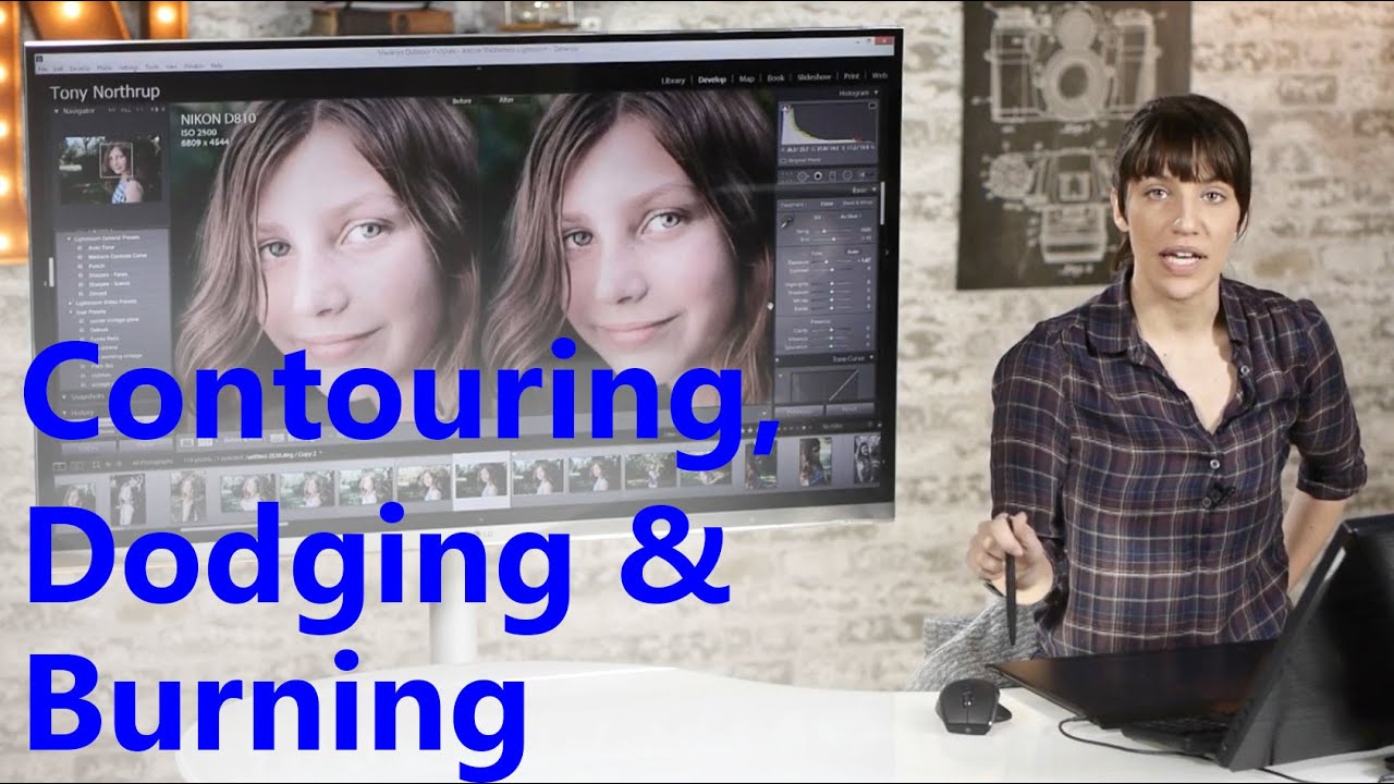 Contour With Light: Using Dodge & Burn in Lightroom to Shape a Portrait Like a Makeup Artist