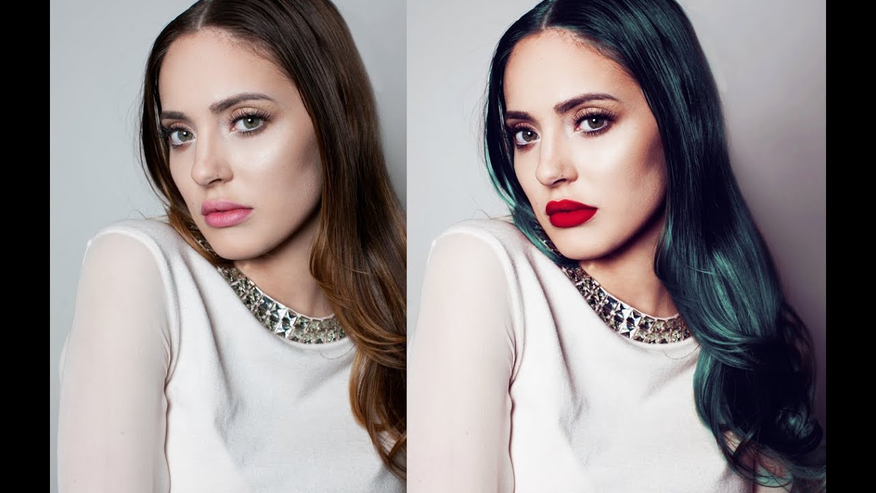 How to Color Hair Realistically in Photoshop Using Quick Mask and Curves