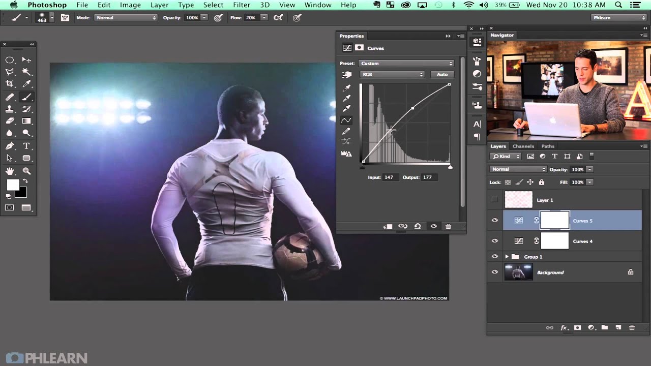 How to Give a Sports Portrait That Nike-Ad Energy in Photoshop