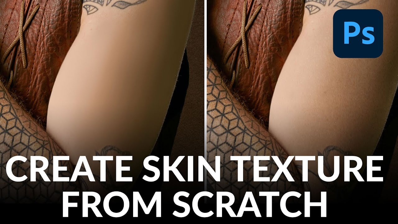 How to Paint Convincing Skin Texture in Photoshop (Even When There's Nothing Left to Work With)