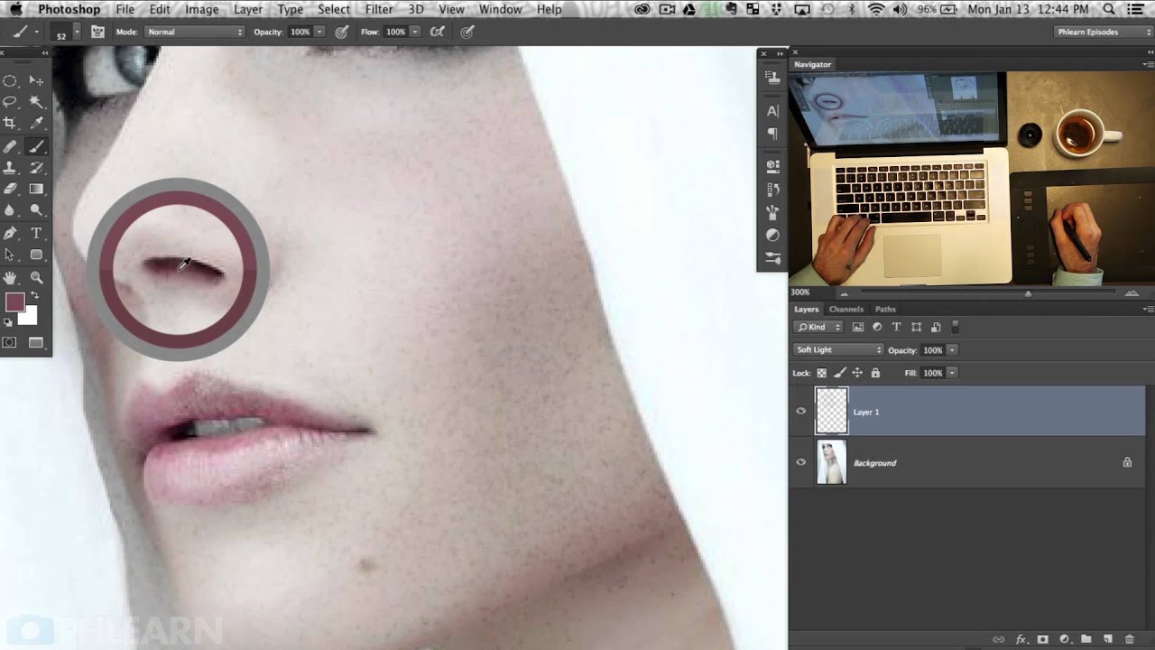 How to Paint Realistic Skin Texture Back Into Over-Retouched Portraits