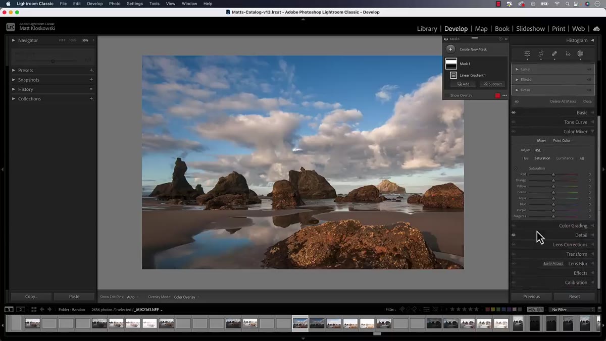 Right-click context menu showing Solo Mode option in masking panel