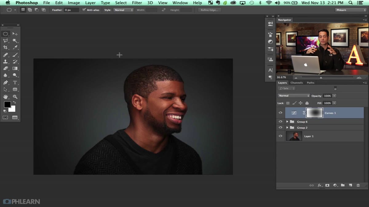 Custom brush selected in the brush picker panel
