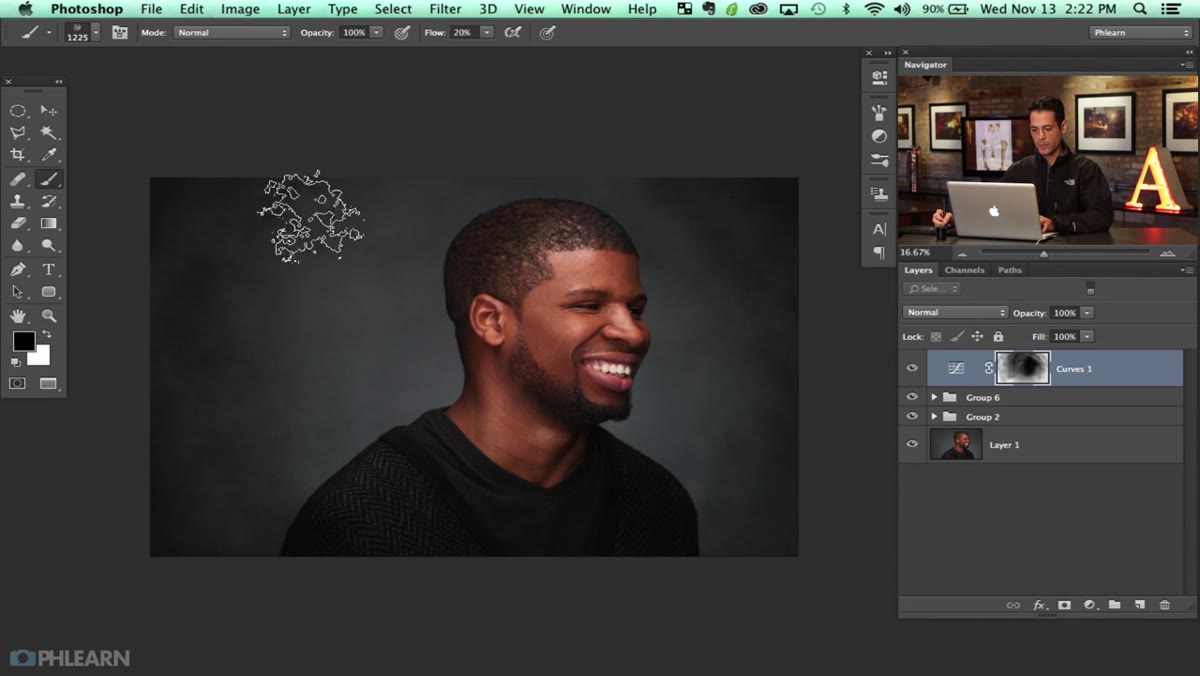 Full portrait with refined vignette visible at image edges
