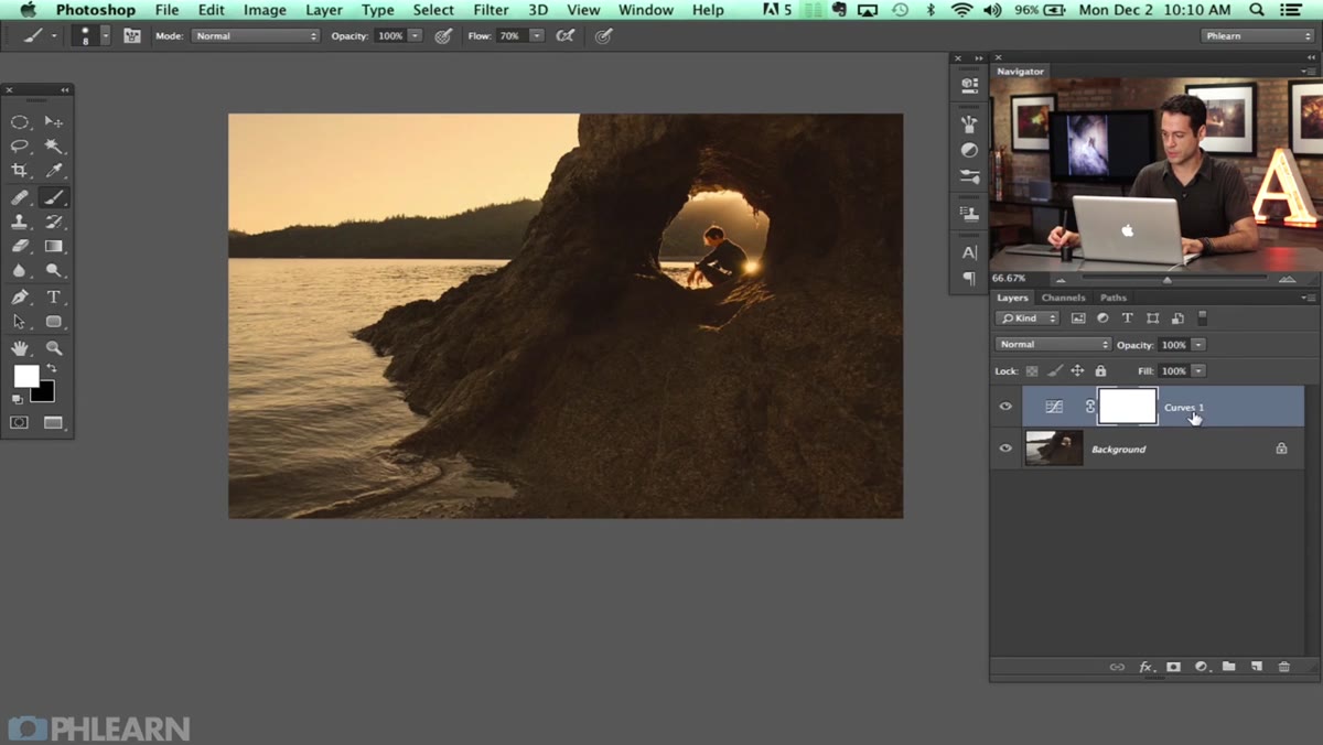 Layer Style dialog open, Blend If sliders visible