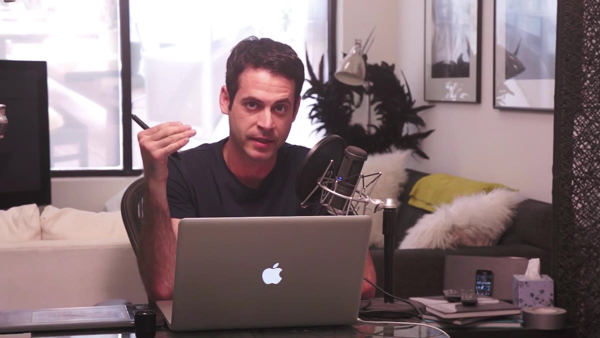Aaron describing burn technique with reference to shadow areas on face