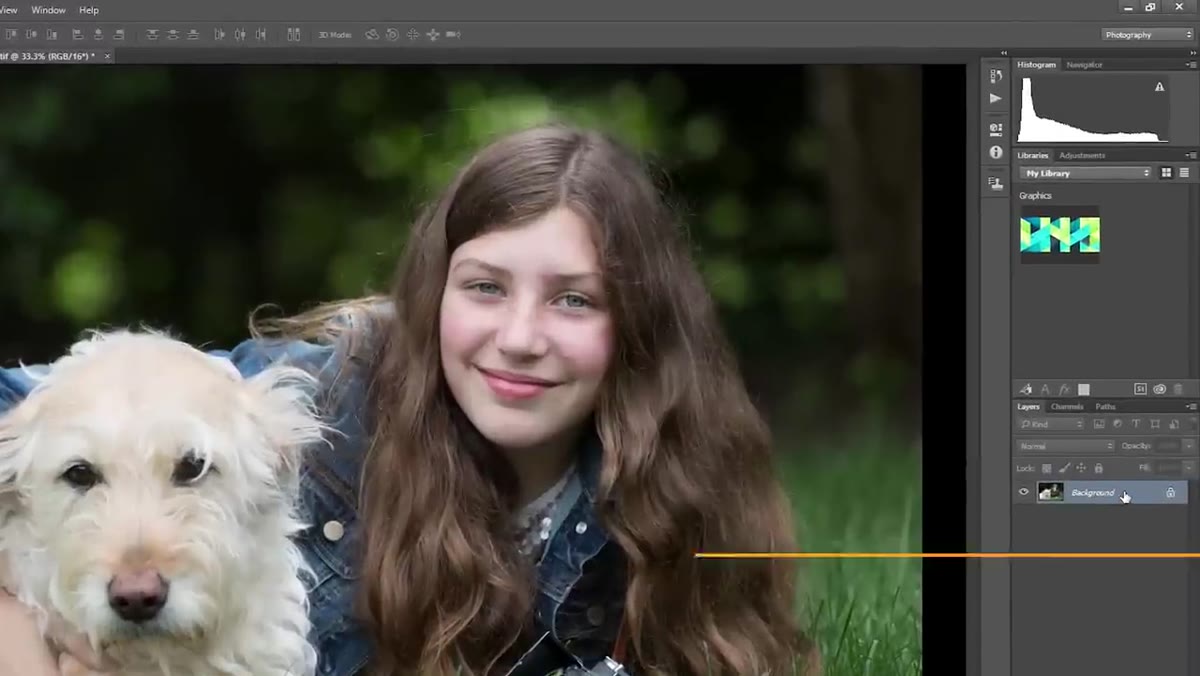 Duplicating the background layer twice in Layers panel