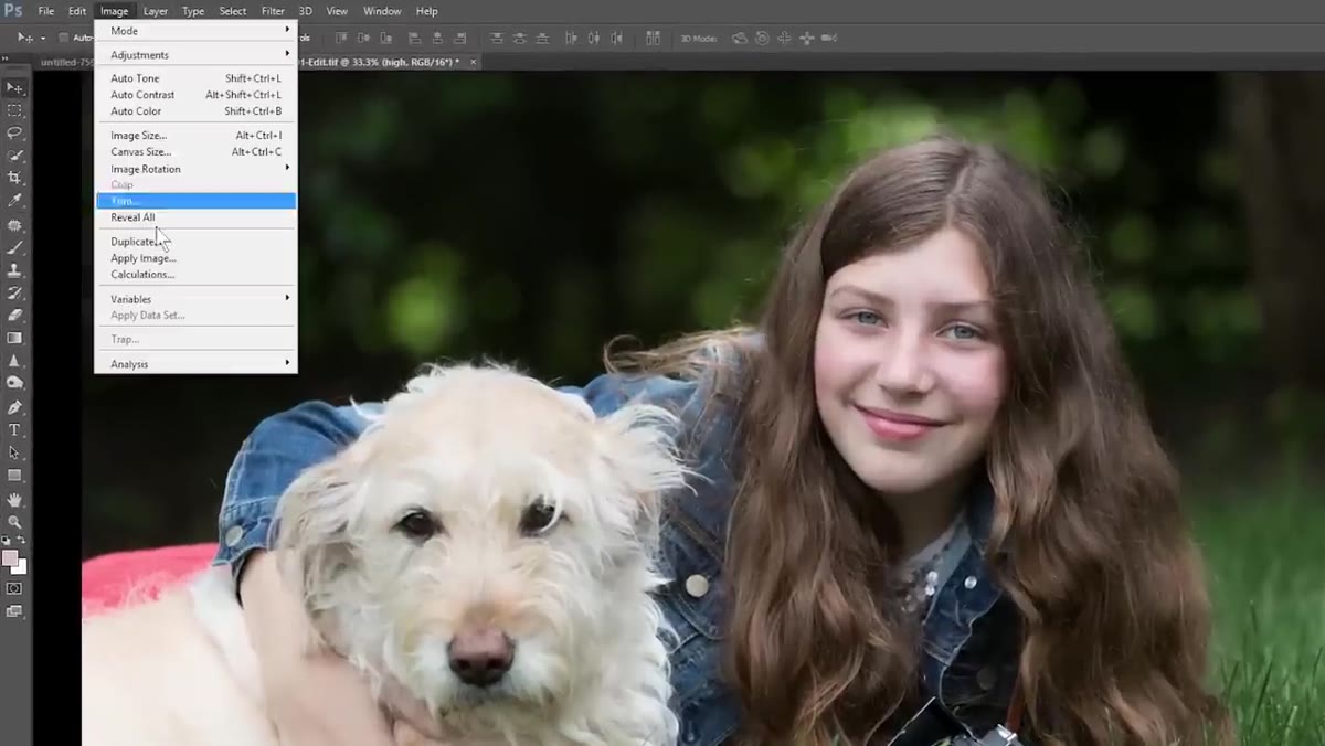 Apply Image dialog with Add blending mode and scale set to 2