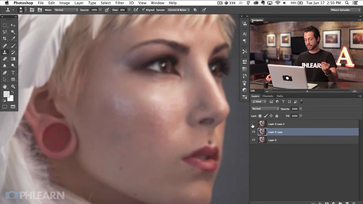 Texture layer made visible and highlighted in Layers panel