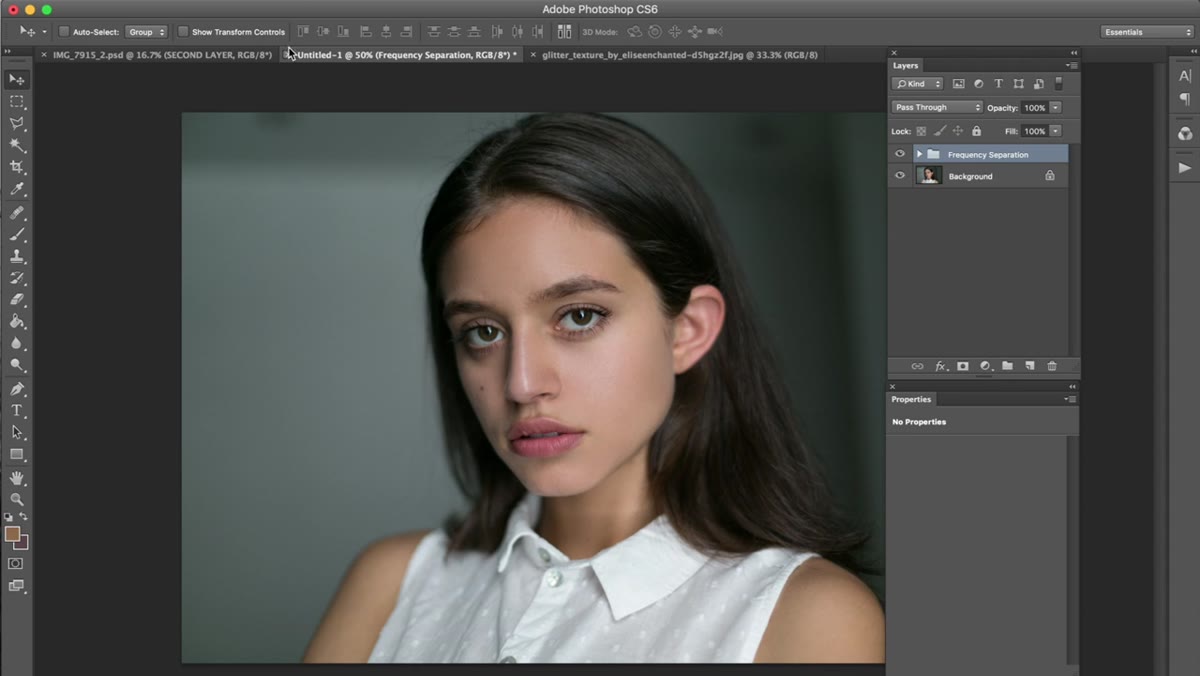 Curves adjustment layer panel open in Photoshop
