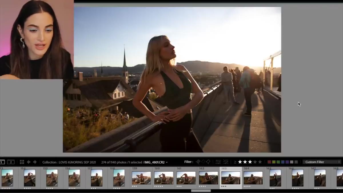 Shadows slider being pushed up in the Basic panel
