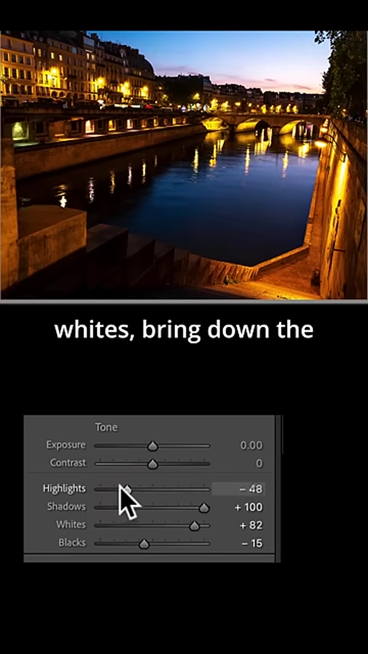 Highlights and whites being pulled down in the Basic panel