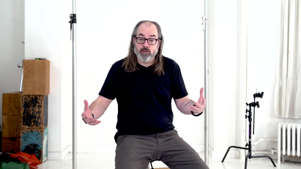 Studio lighting setup illuminating group of subjects evenly