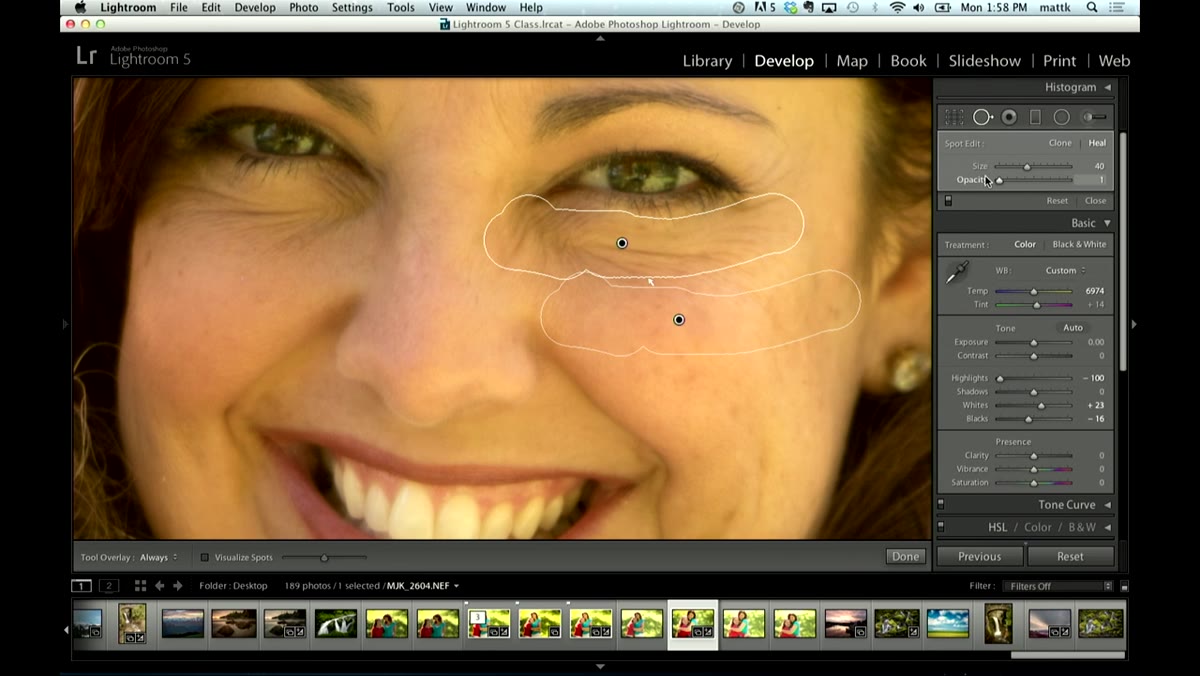 Opacity slider being pulled down toward 40-50 percent