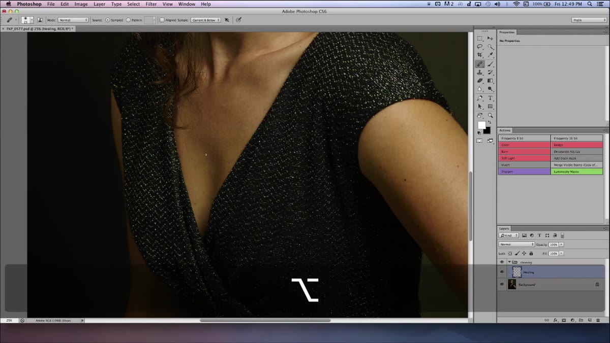 Circular brush stroke covering blemish completely before releasing