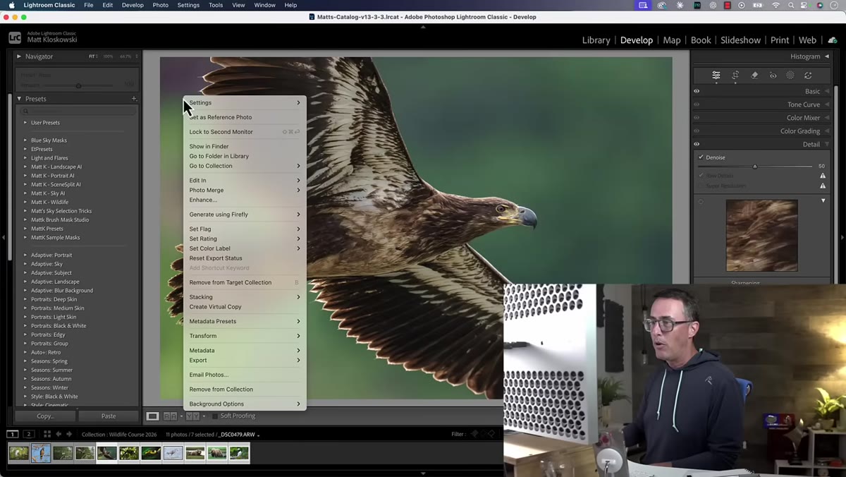 Right-click context menu showing Generate using Firefly and mood board option