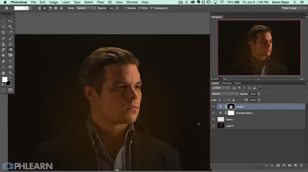 Background glow effect visible behind subject, soft light bloom around head