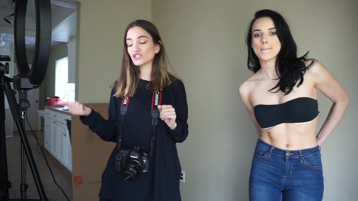 Ring light positioned as primary light source for beauty subject