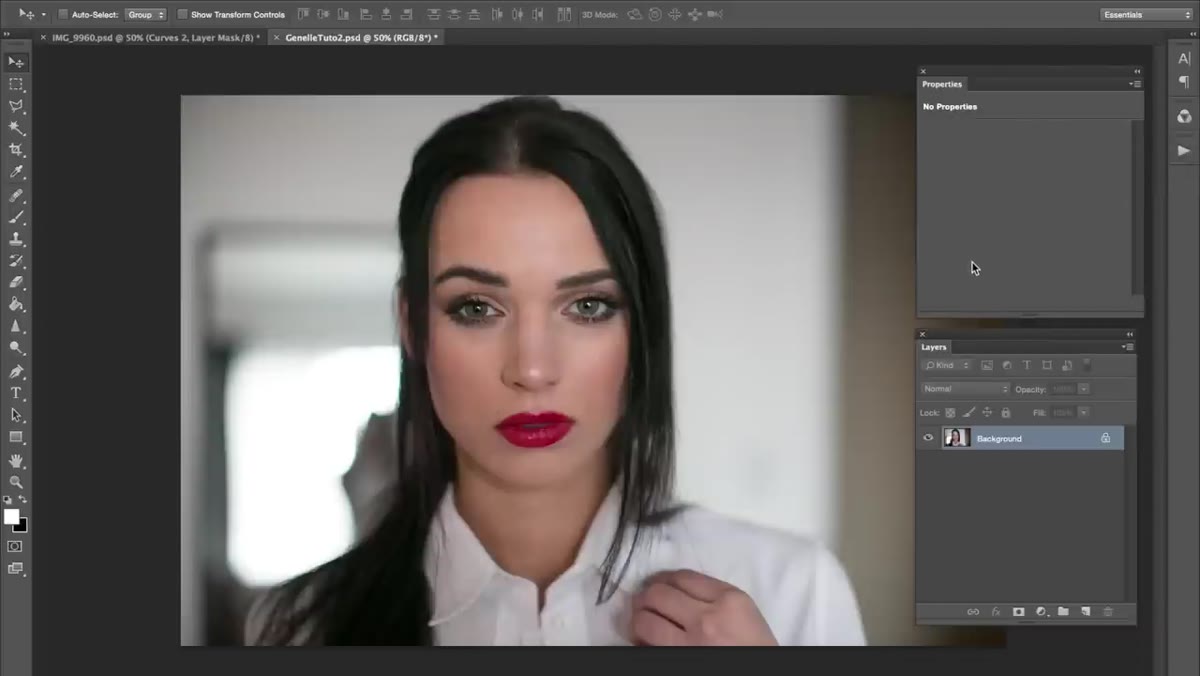 Frequency separation layers being created via Photoshop action
