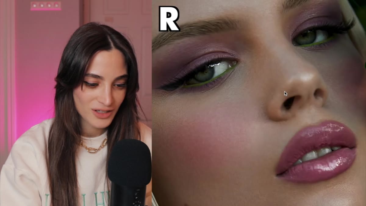 Jessica comparing final submissions before revealing the actual prices