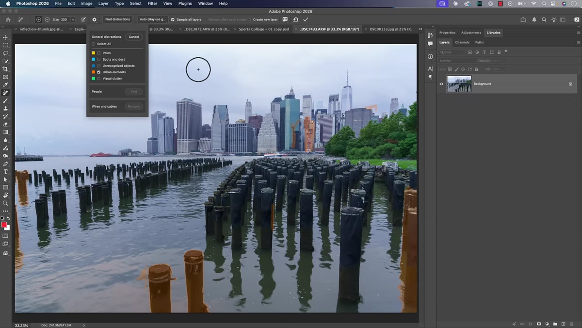 Remove Tool brush being used to subtract from selected area