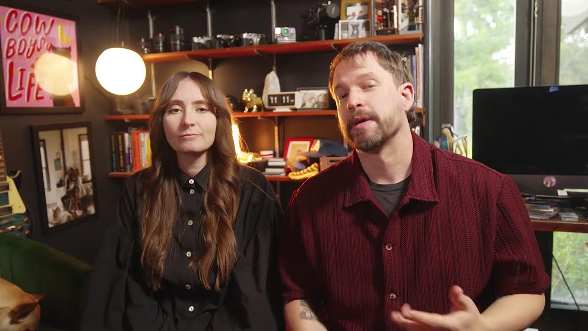 Rachel and Daniel speaking directly to camera in final goodbye