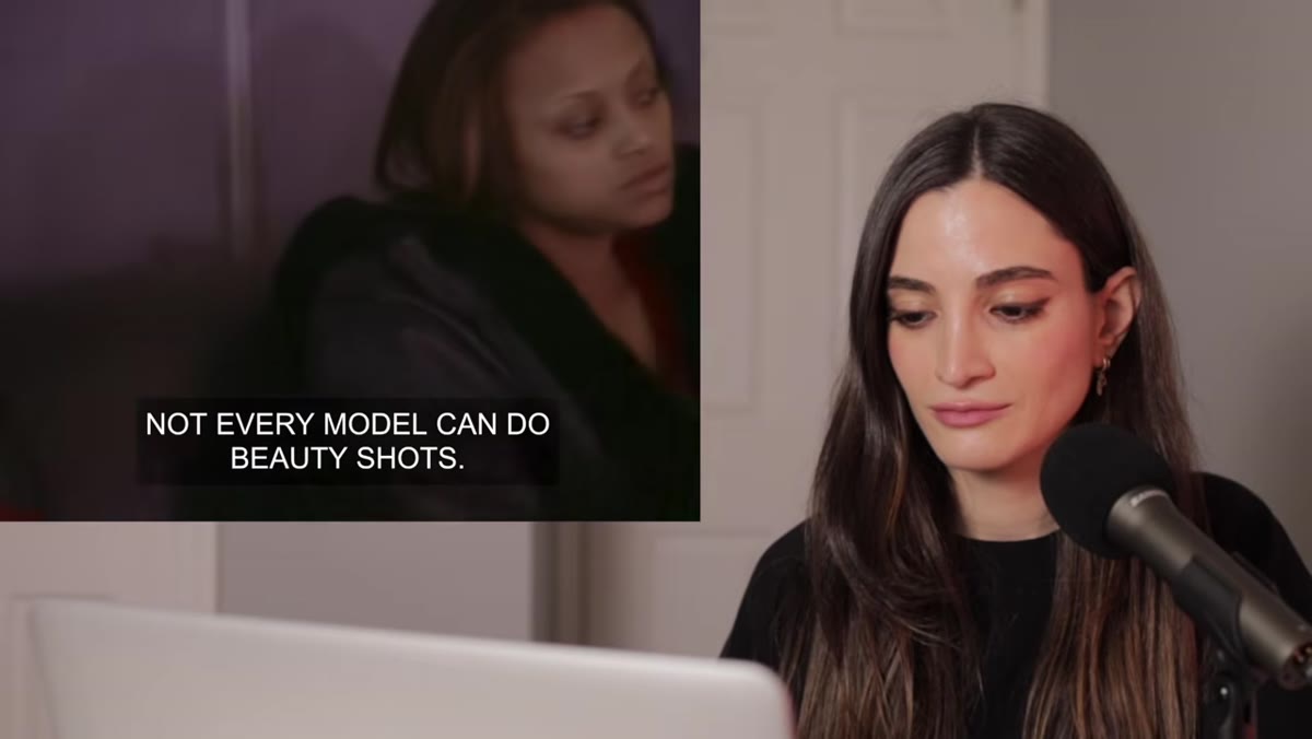 Tyra briefing models on beauty shot expectations
