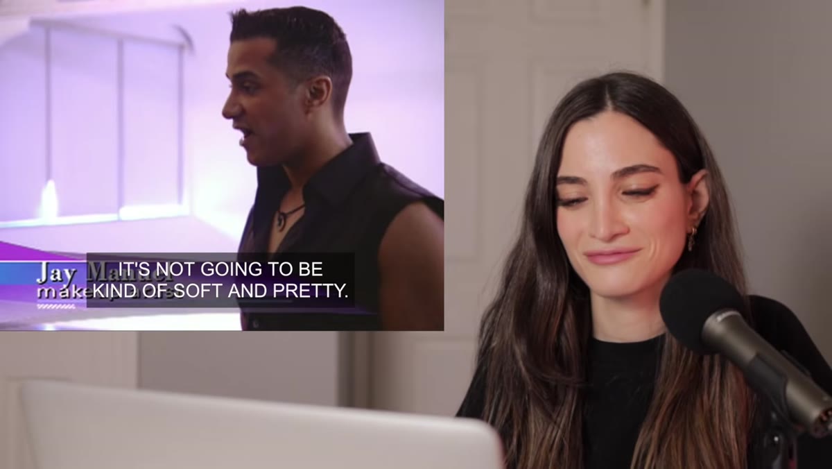 Models receiving edgy beauty concept directions